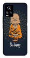 Be Happy Metal Mobile Case for Vivo V20   (Design No -27)
