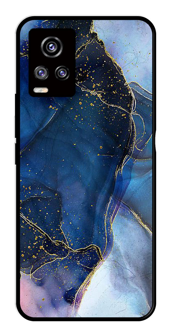 Blue Marble Metal Mobile Case for Vivo V20   (Design No -34)