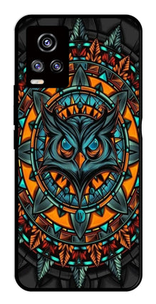 Owl Pattern Metal Mobile Case for Vivo V20