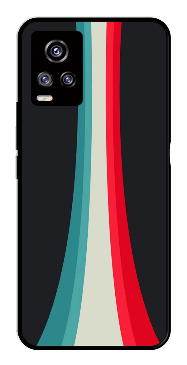 Modern Art Colorful Metal Mobile Case for Vivo V20   (Design No -48)