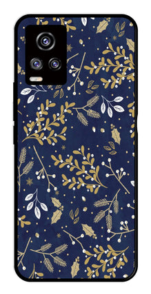 Floral Pattern  Metal Mobile Case for Vivo V20