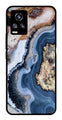 Marble Design Metal Mobile Case for Vivo V20   (Design No -53)