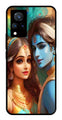 Lord Radha Krishna Metal Mobile Case for Vivo V21   (Design No -01)