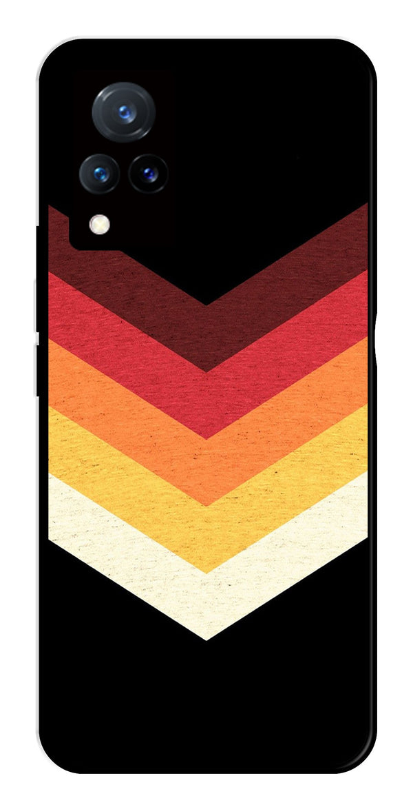 MultiColor Arrow Metal Mobile Case for Vivo V21   (Design No -04)