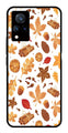 Autumn Leaf Metal Mobile Case for Vivo V21   (Design No -19)
