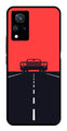 Car Lover Metal Mobile Case for Vivo V21   (Design No -21)