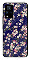 Flower Design Metal Mobile Case for Vivo V21   (Design No -25)