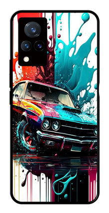 Vintage Car Metal Mobile Case for Vivo V21