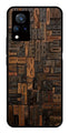 Alphabets Metal Mobile Case for Vivo V21   (Design No -32)