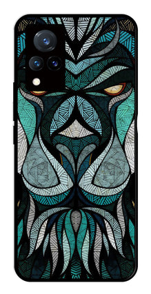 Lion Pattern Metal Mobile Case for Vivo V21
