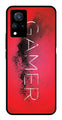 Gamer Pattern Metal Mobile Case for Vivo V21   (Design No -41)