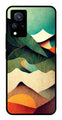 MultiColor Pattern Metal Mobile Case for Vivo V21   (Design No -43)