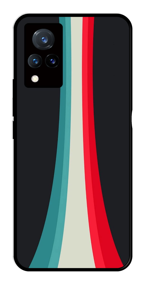 Modern Art Colorful Metal Mobile Case for Vivo V21   (Design No -48)