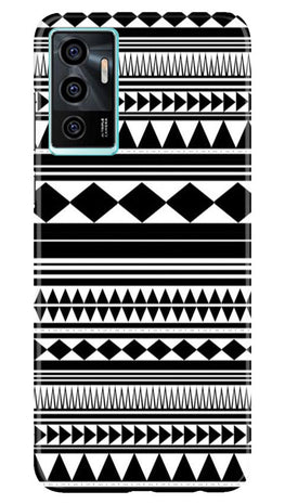 Black white Pattern Case for Vivo V23E 5G