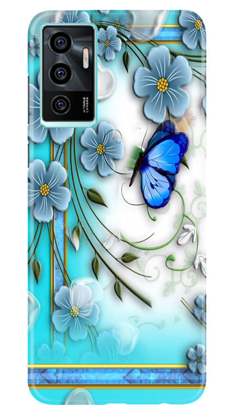 Blue Butterfly Case for Vivo V23E 5G