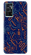 Line Art Baground Case for Vivo V23E 5G