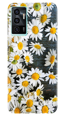 White flowers2 Mobile Back Case for Vivo V23E 5G (Design - 62)