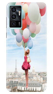 Girl with Baloon Mobile Back Case for Vivo V23E 5G (Design - 84)