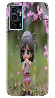 Cute Girl Mobile Back Case for Vivo V23E 5G (Design - 92)