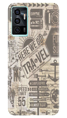 Travel Mobile Back Case for Vivo V23E 5G  (Design - 104)