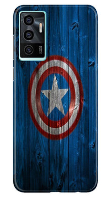 Captain America Superhero Mobile Back Case for Vivo V23E 5G  (Design - 118)
