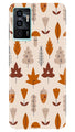 Leaf Pattern Art Case for Vivo V23E 5G  (Design - 132)