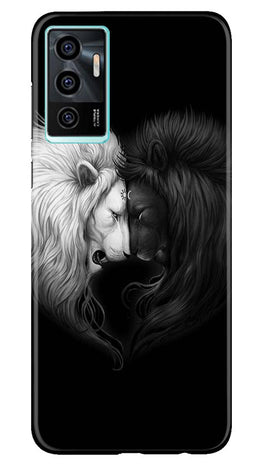 Dark White Lion Case for Vivo V23E 5G(Design - 140)