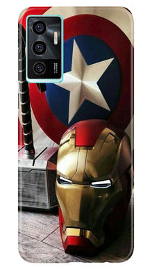 Captain America Shield Mobile Back Case for Vivo V23E 5G (Design - 222)