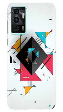 Diffrent Four Color Pattern Mobile Back Case for Vivo V23E 5G (Design - 244)