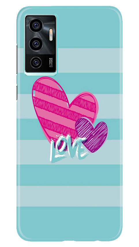 White Heart Case for Vivo V23E 5G (Design No. 260)