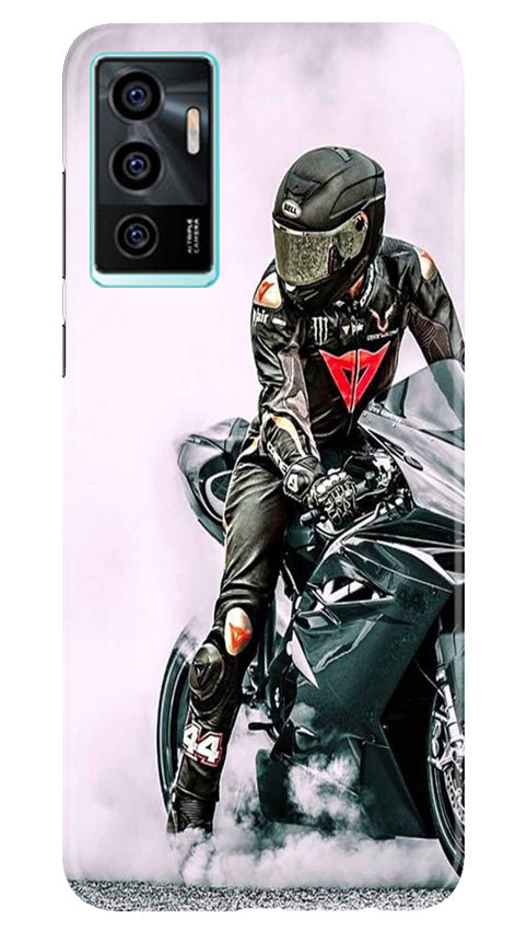Biker Mobile Back Case for Vivo V23E 5G (Design - 342)