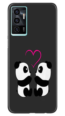 Panda Love Mobile Back Case for Vivo V23E 5G (Design - 355)