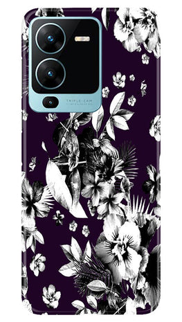 white flowers Case for Vivo V25 Pro 5G