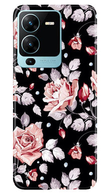 Pink rose Mobile Back Case for Vivo V25 Pro 5G (Design - 12)