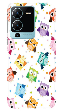 Owl Baground Pattern shore Case for Vivo V25 Pro 5G