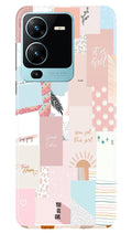 Shinny Blue Background Case for Vivo V25 Pro 5G