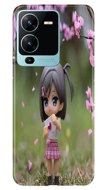 Cute Girl Mobile Back Case for Vivo V25 Pro 5G (Design - 92)