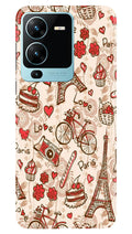 Love Paris Case for Vivo V25 Pro 5G  (Design - 103)