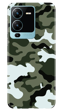 Army Camouflage Mobile Back Case for Vivo V25 Pro 5G  (Design - 108)