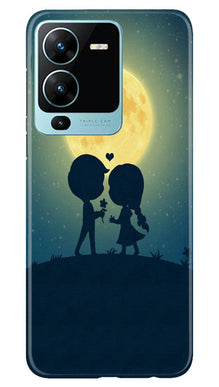 Love Couple Mobile Back Case for Vivo V25 Pro 5G  (Design - 109)