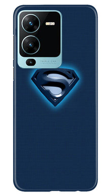 Superman Superhero Mobile Back Case for Vivo V25 Pro 5G  (Design - 117)