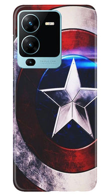 Captain America Mobile Back Case for Vivo V25 Pro 5G (Design - 249)