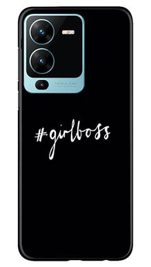 Like a Girl Boss Mobile Back Case for Vivo V25 Pro 5G (Design - 234)