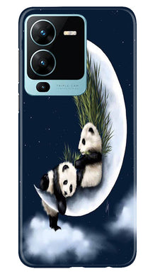 Panda Bear Mobile Back Case for Vivo V25 Pro 5G (Design - 279)
