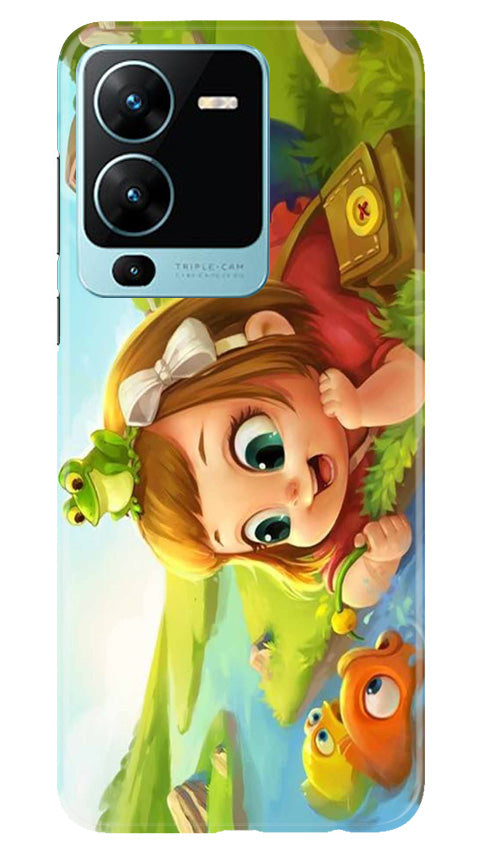 Baby Girl Mobile Back Case for Vivo V25 Pro 5G (Design - 301)