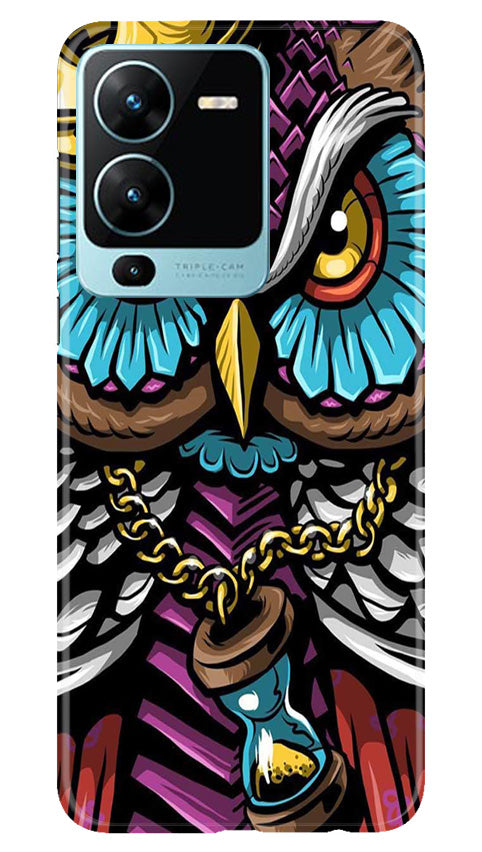 Owl Mobile Back Case for Vivo V25 Pro 5G (Design - 318)