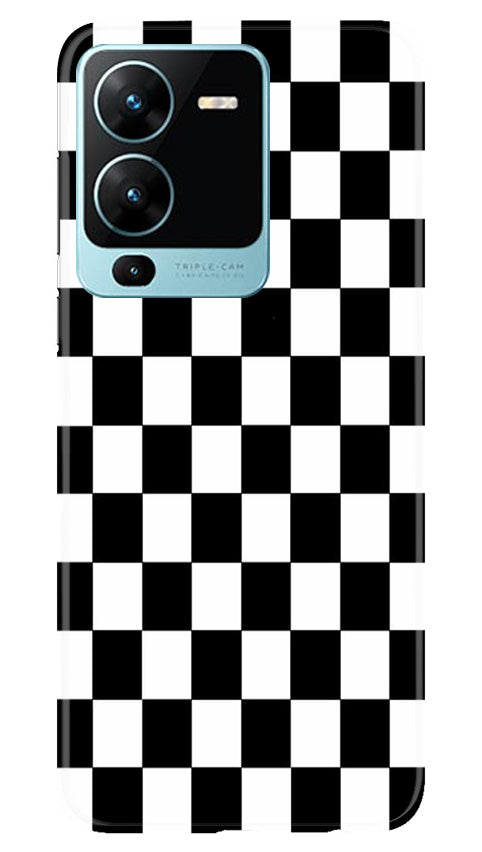 Black White Boxes Mobile Back Case for Vivo V25 Pro 5G (Design - 331)