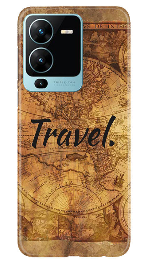 Travel Mobile Back Case for Vivo V25 Pro 5G (Design - 334)