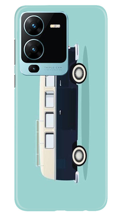 Travel Bus Mobile Back Case for Vivo V25 Pro 5G (Design - 338)