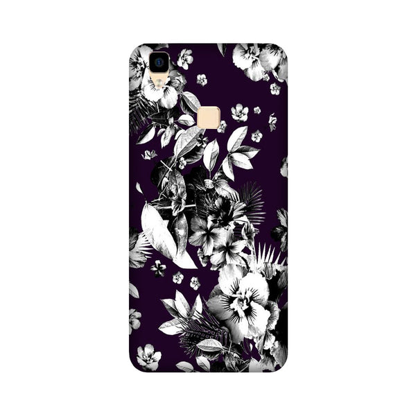 white flowers Case for Vivo V3 Max